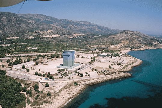 Imagen final tras la primera fase del desmantelamiento de la central nuclear Vandellós 1