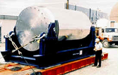 Contenedor de transporte para residuos de alta actividad