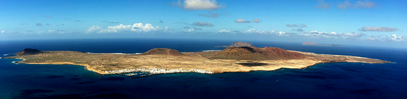 Vista general de la isa de La Graciosa