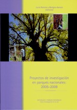 Portada del libro Proyectos de investigación en parques nacionales 2005-2008