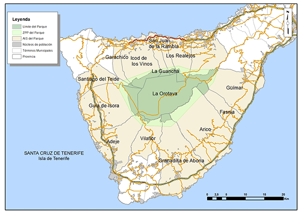 Área de influencia socioeconómica del Parque Nacional del Teide