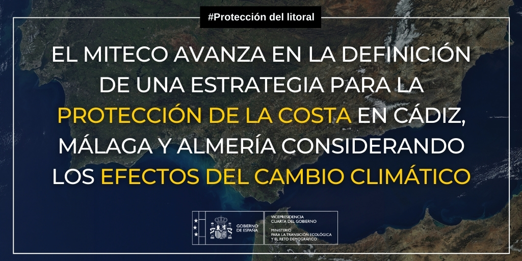  Proteccion LitoralEl MITECO avanza en la definición de una Estrategia para la protección de la costa en Cádiz, Málaga y Almería considerando los efectos del cambio climático