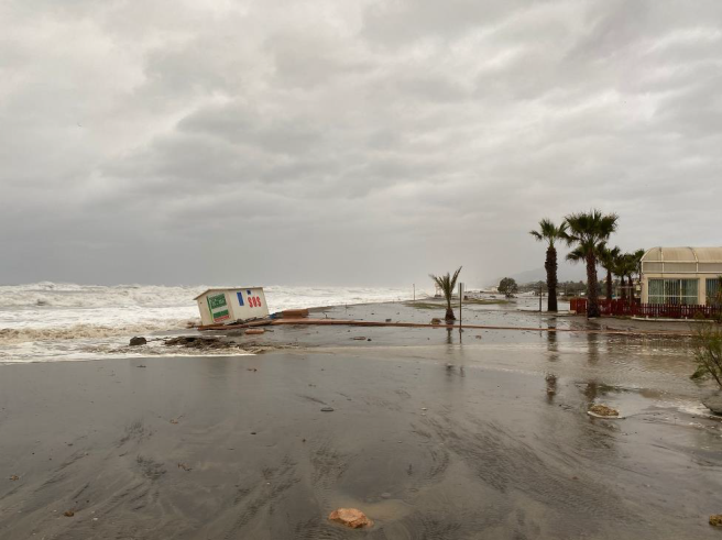 CMin Obras de Emergencia Playa de Vera AlmeríaEl Gobierno impulsa actuaciones en las costas del sur y el levante para reparar los daños causados por los últimos temporales 