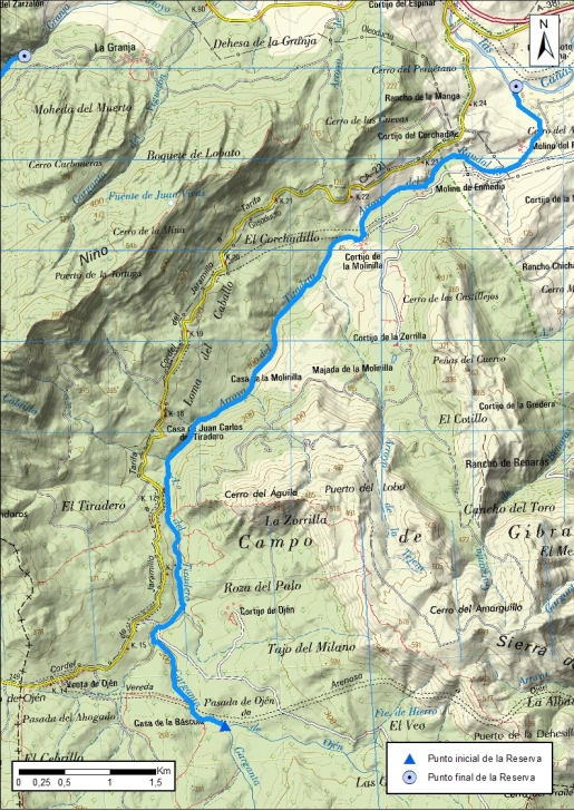 Mapa detalle Raudal