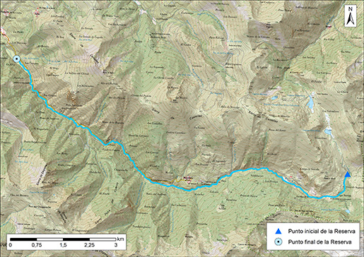 Mapa detalle Río Ancares