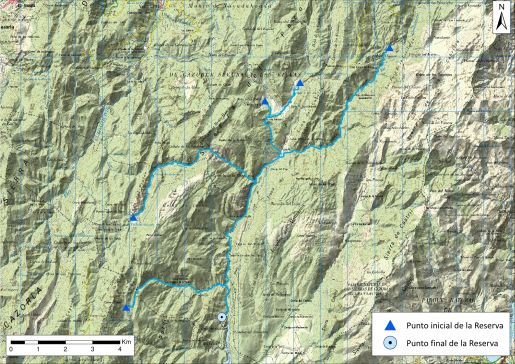 Mapa detalle Río Guadalentín