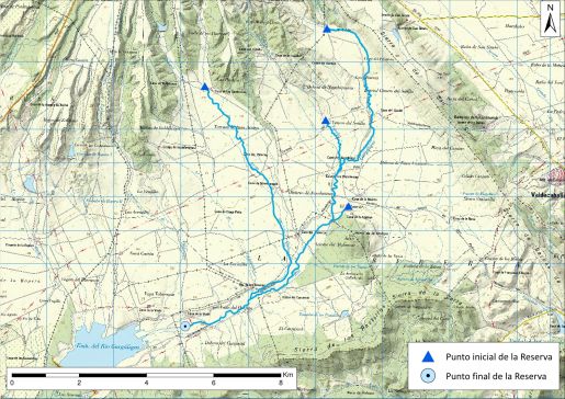 Mapa detalle Río Gargáligas