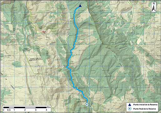 Mapa detalle río Guadazaón