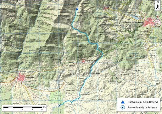 Mapa detalle río Arbillas