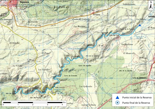 Detalle mapa río Dulce