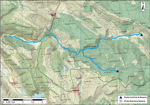 Mapa detalle Río Guadiela