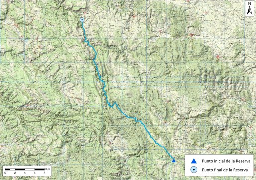 Mapa detalle río Tajo