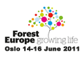 Logo de la Sexta Conferencia Ministerial sobre la Protección de los Bosques en Europa