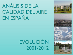 Foto Análisis de la Calidad del Aire en España 2001-2012