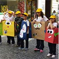 Grupo de escolares del Programa La Palma Recicla
