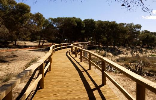 Acondicionamiento de acceso a la playa del Campico en Guardamar del Segura