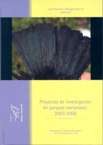 Portada del libro Proyectos de investigación en la red de parques nacionales 2003-2006