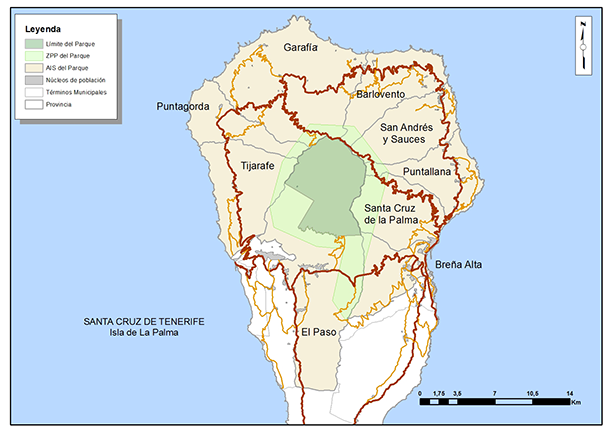 Área de Influencia Socioeconómica del Parque Nacional de la Caldera de Taburiente