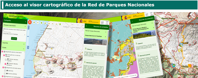 Visor cartográfico de la Red de Parques Nacionales