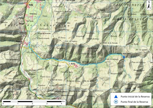 Mapa detalle Arroyo de Viaña