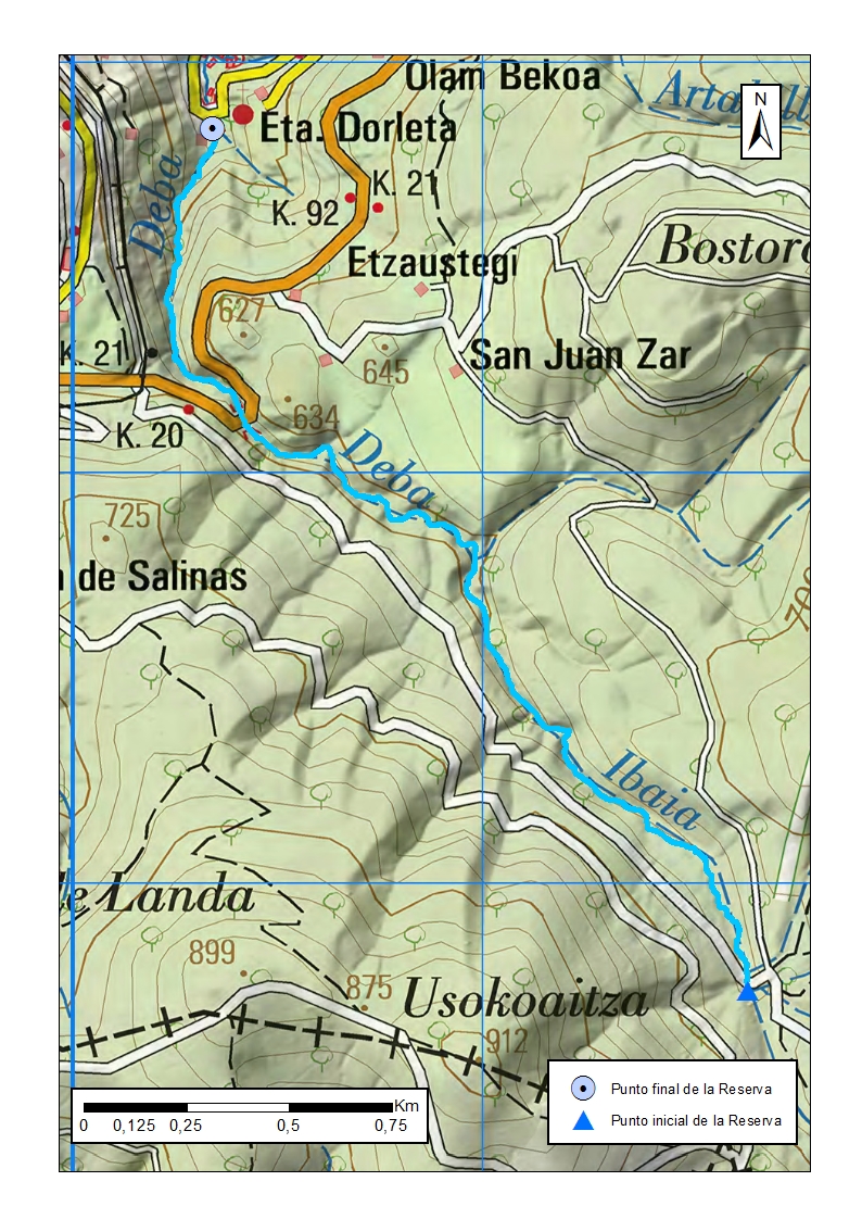 Detalle mapa Deba