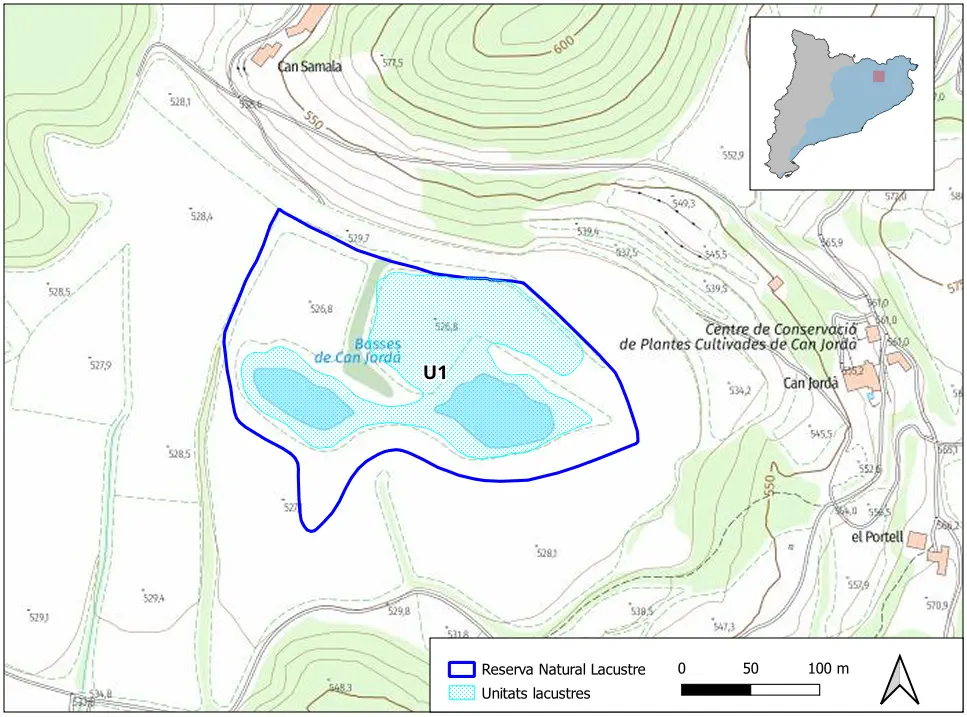 Mapa detalle Basses de Can Jordà