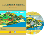 Portada y CD-rom del Mapa Forestal de España (MFE1000)