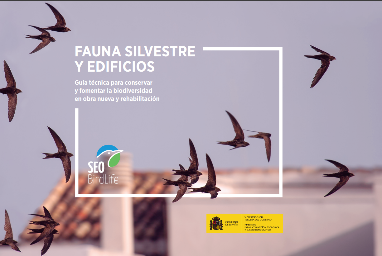 Fauna silvestre y edificios: guía técnica para conservar y fomentar la biodiversidad en obra nueva y rehabilitación.