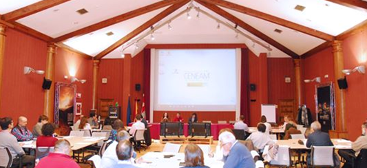 Vista de trabajo del Seminario del Plan Nacional de Adaptación al Cambio Climático en el sector de los cultivos herbáceos e industriales