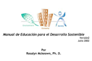 Manual de Educación para el Desarrollo Sostenible