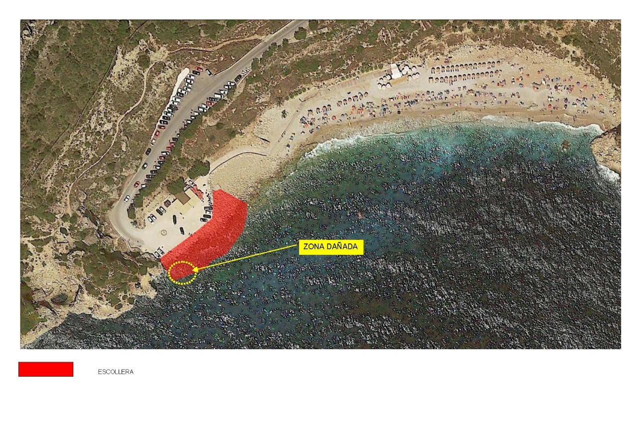 Plano de actuaciones en el emplazamiento