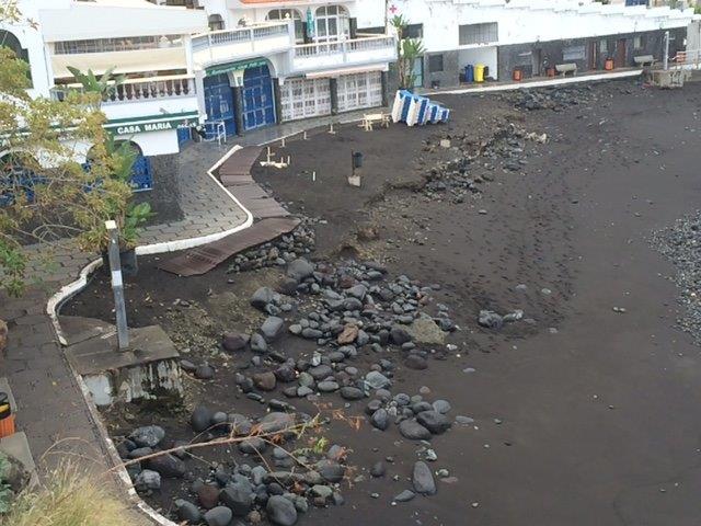 Aportación de arena a la playa de San Marcos (Icod de los vinos, Tenerife) 