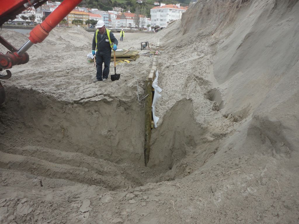 Playa de la Magdalena. Erosión en la playa