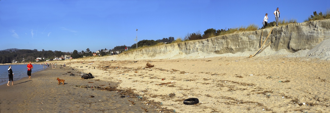 Recarga de arenas a las playas