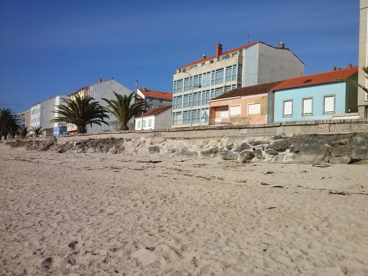 Playa de Coira. Reparación de los accesos a la playa