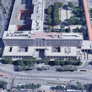 Vista aérea de la sede MITECO