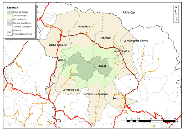 Área de influencia socioeconómica del Parque Nacional de Aigüestortes i Estany de Sant Maurici