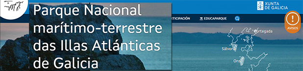 Web del Parque Nacional marítimo terrestre de las islas Atlánticas de Galicia
