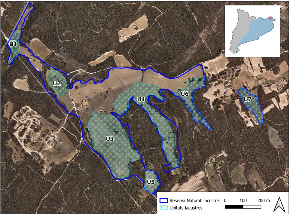 Mapa detalle Estanys de les Alberes – Estanys de Canadal