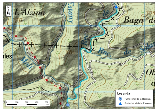 Mapa detalle Rec de la Riba