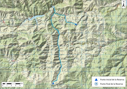 Mapa detalle Río Urbión desde su nacimiento hasta su desembocadura en el río Najerilla