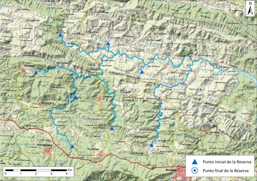 Mapa detalle Rivera de Huelva