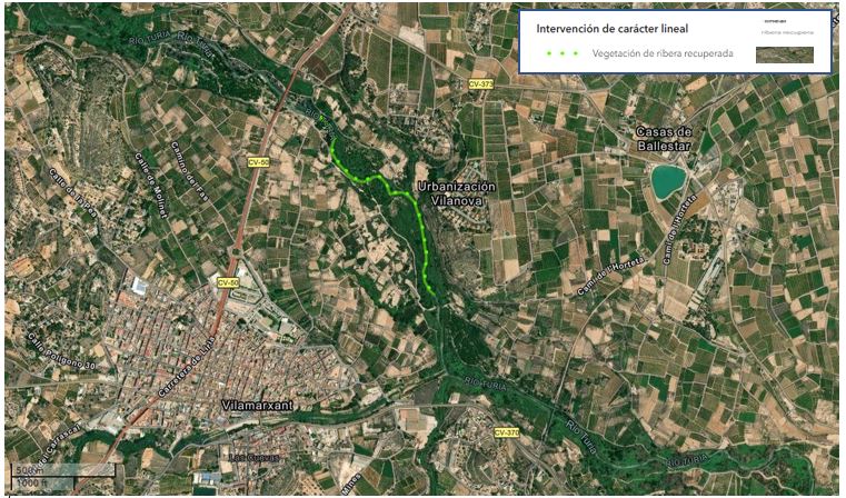Actuaciones de restauración río Turia en Vilamarxant
