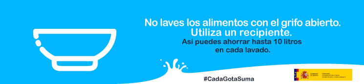 Utiliza un recipiente. #CadaGotaSuma