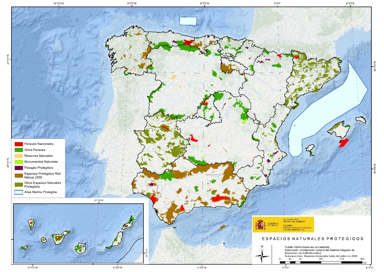 Mapa de Espacios Naturales Protegidos (ENP)