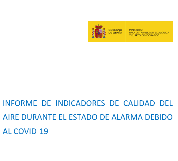 NDICADORES DE CALIDAD DEL AIRE COVID ESTADO ALARMA - 2020