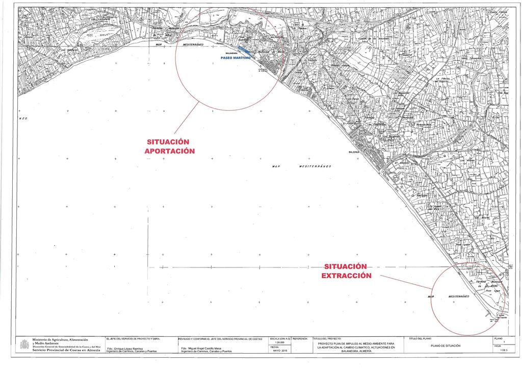 Localización de las obras - plano de situación