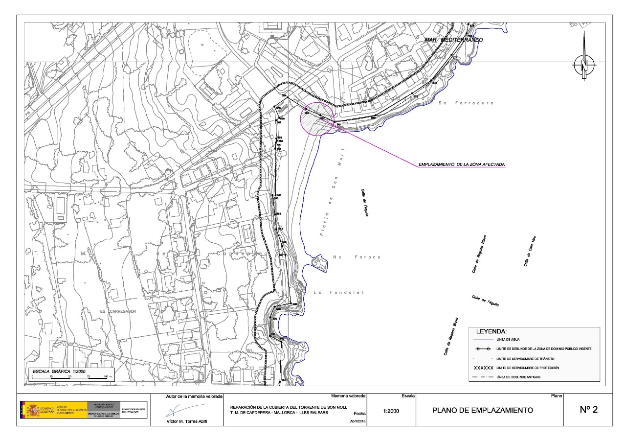 Plano emplazamiento del proyecto