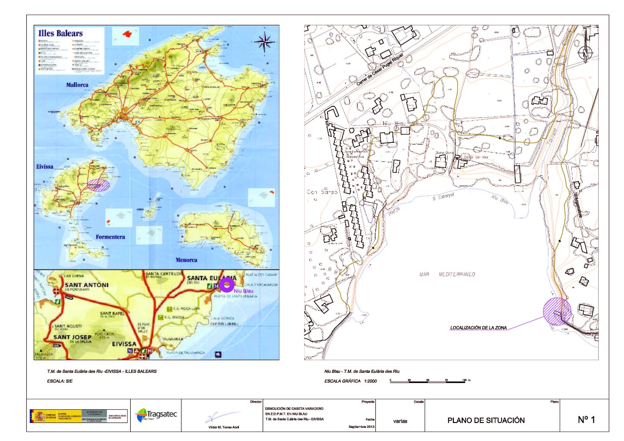 Plano situación del proyecto