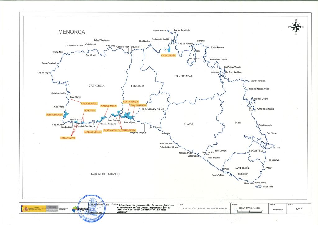 Plano situación del proyecto